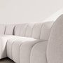 Voir la diapositive 4 : LISA DESIGN Curtis - canapé d'angle gauche 4 places avec accoudoir en tissu texturé