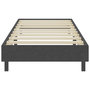 Voir la diapositive 5 : VIDAXL Sommier a lattes de lit Gris fonce Tissu 100x200 cm