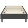 Voir la diapositive 5 : VIDAXL Sommier a lattes de lit Gris fonce Tissu 100x200 cm