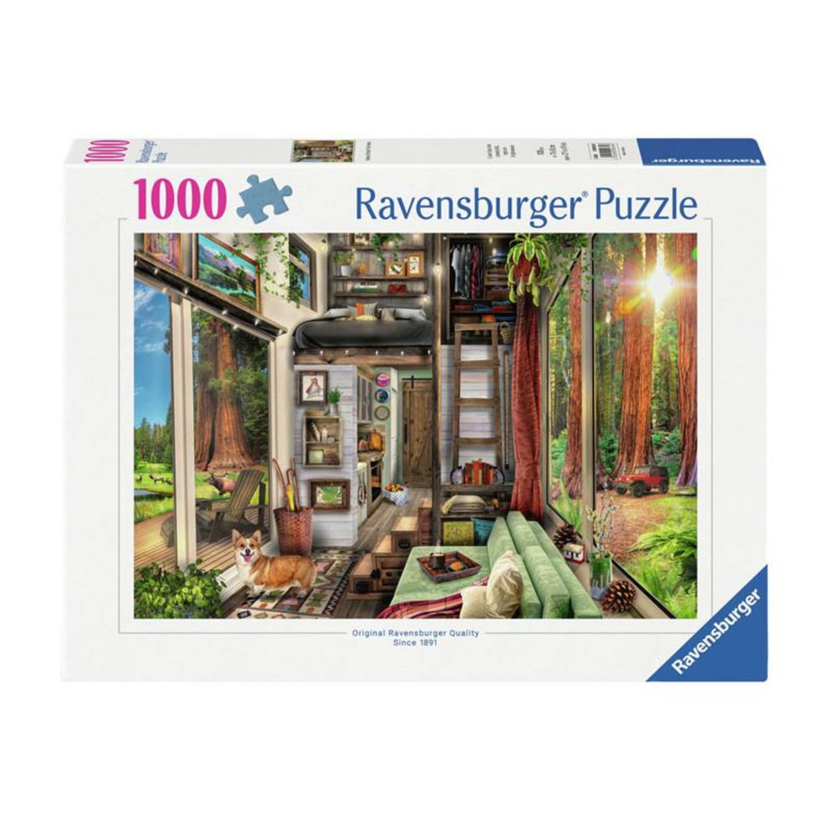 RAVENSBURGER Ravensburger - Jigsaw Puzzle Tiny House In Redwood Forest, 1000pcs. 120006343