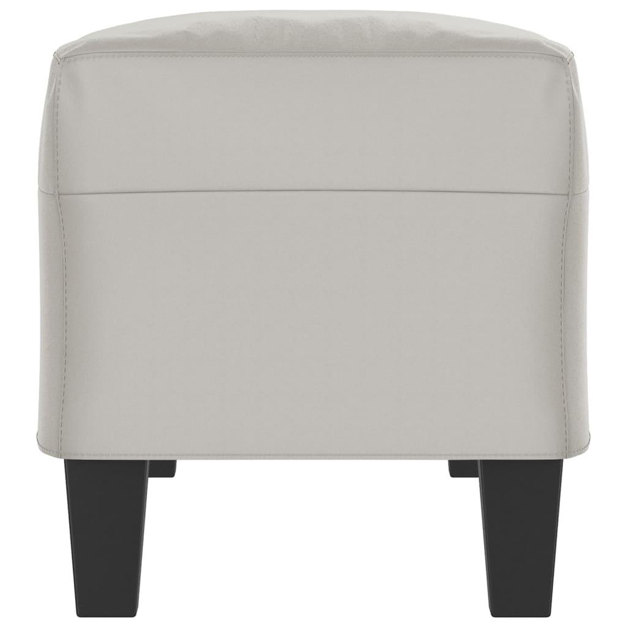 Voir la diapositive 4 : VIDAXL Banc Gris clair 100x35x41 cm Tissu microfibre