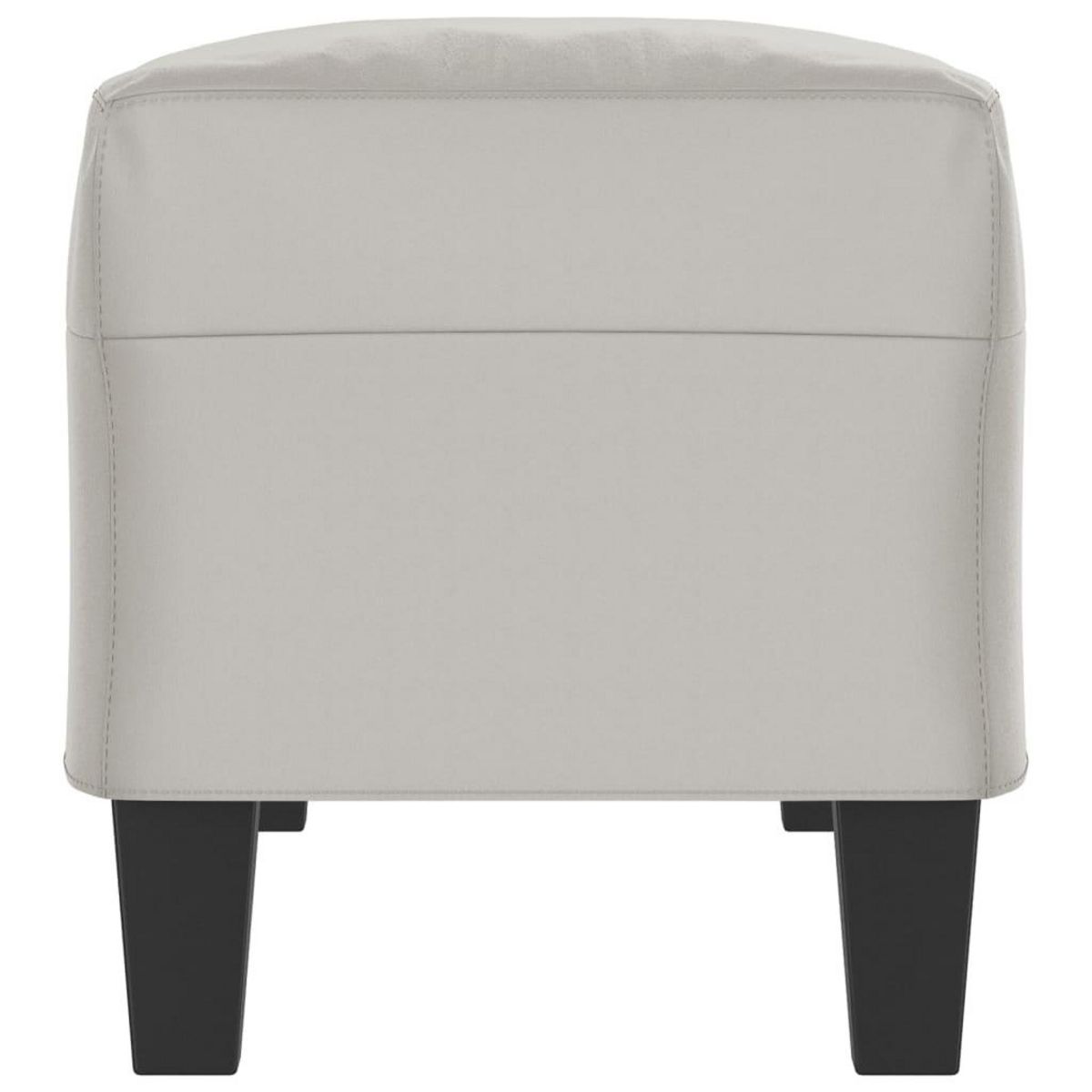 VIDAXL Banc Gris clair 100x35x41 cm Tissu microfibre