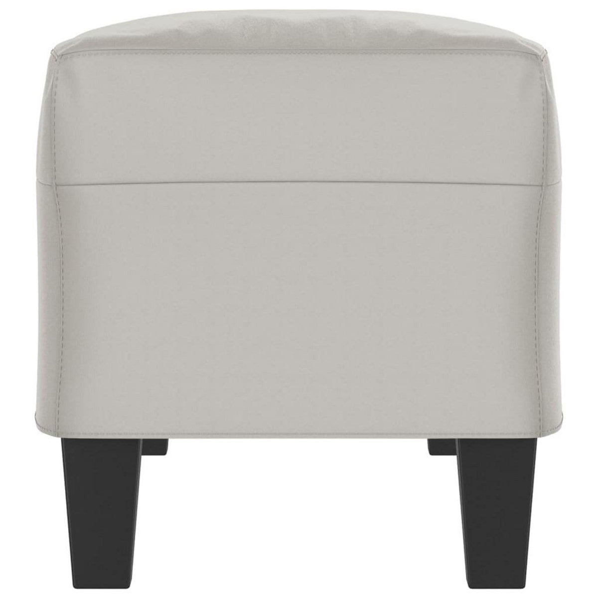 VIDAXL Banc Gris clair 100x35x41 cm Tissu microfibre