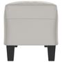 Voir la diapositive 4 : VIDAXL Banc Gris clair 100x35x41 cm Tissu microfibre