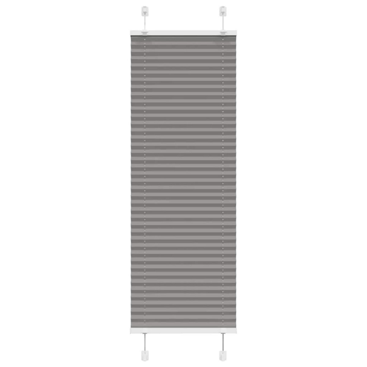 VIDAXL Store plisse anthracite 40x100 cm largeur du tissu 39,4 cm