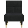 Voir la diapositive 4 : VIDAXL Chaise longue noir velours