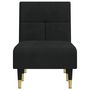 Voir la diapositive 4 : VIDAXL Chaise longue noir velours