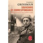 SOUVENIRS ET CORRESPONDANCE, Grossman Vassili