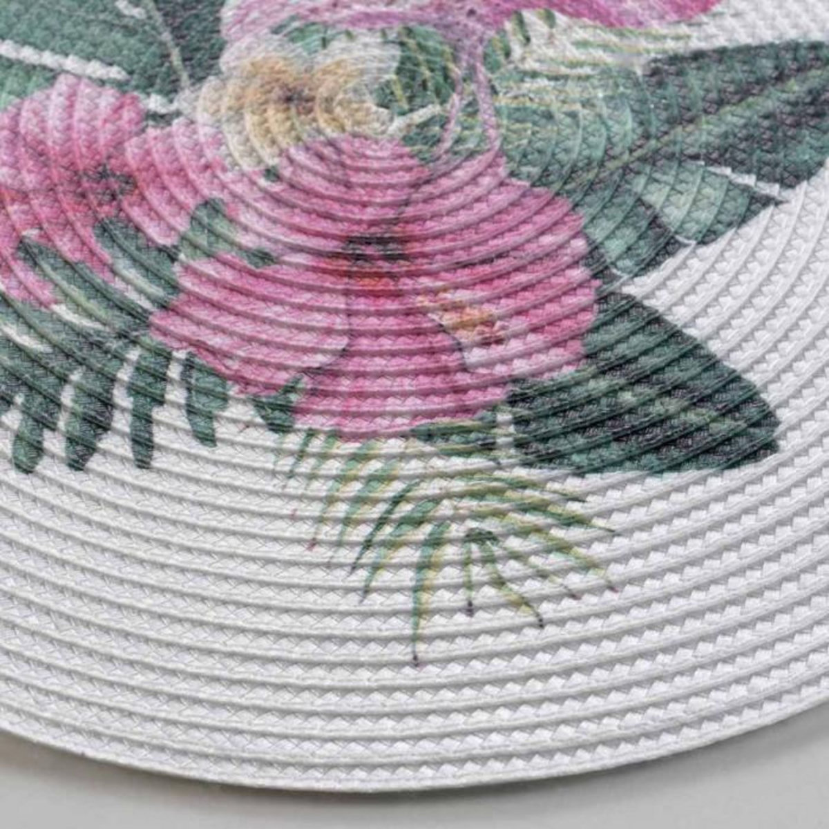 Paris Prix Set de Table Imprimé  Flamant  35cm Blanc