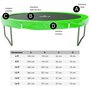 JUMP4FUN Accessoires Trampoline Pack relooking Trampoline 14FT - 427cm - 6 Perches