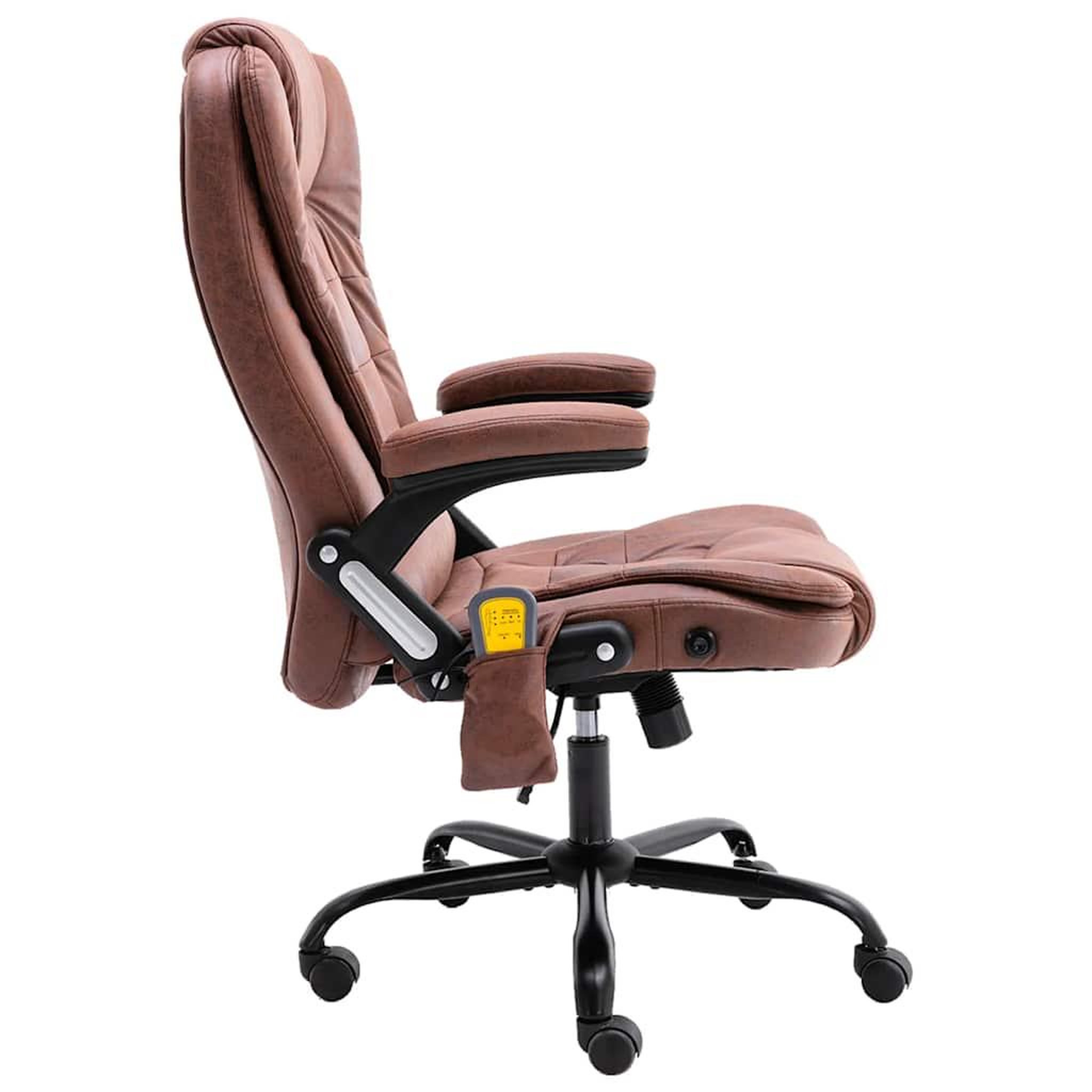 Voir la diapositive 3 : VIDAXL Chaise de bureau de massage marron clair similicuir daim