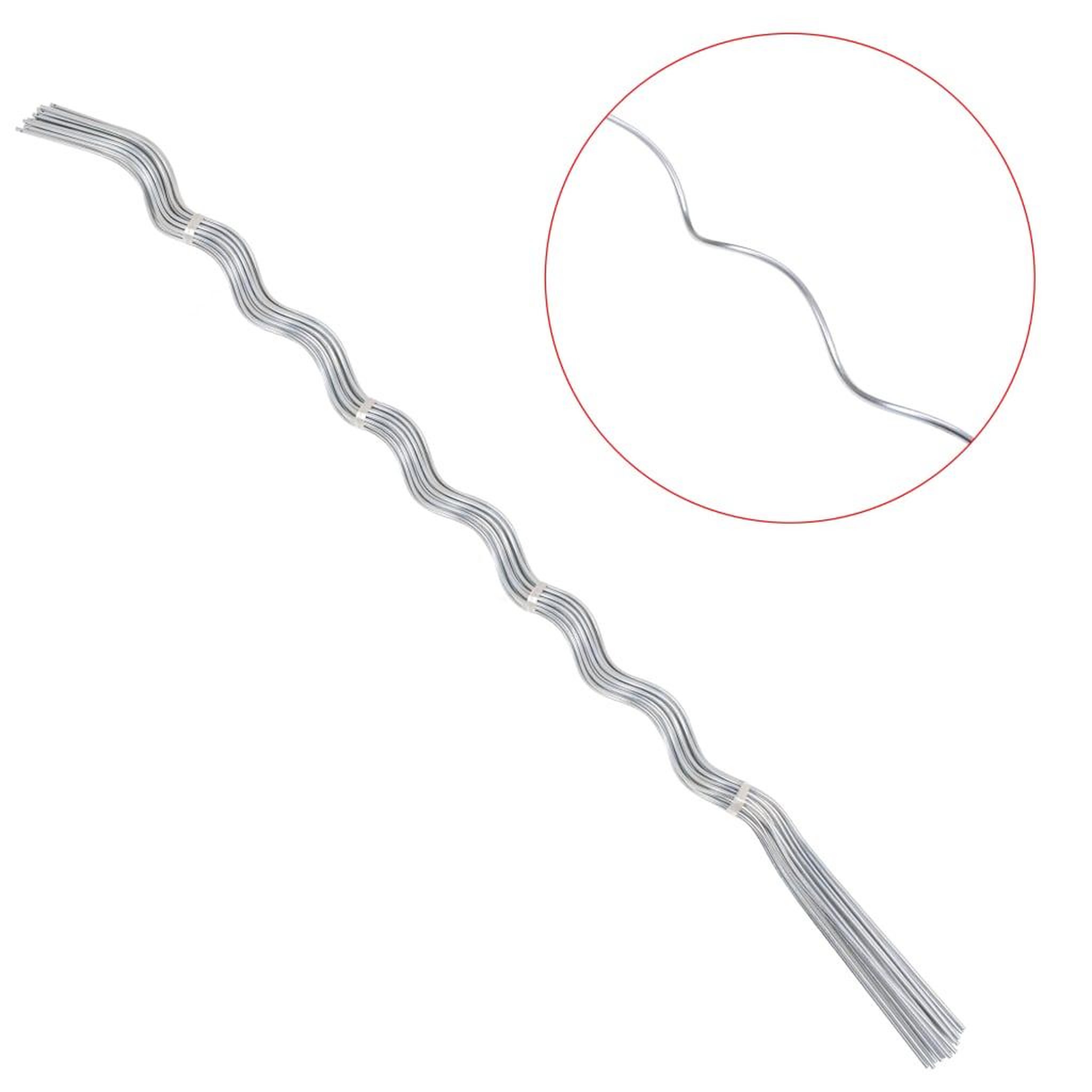 Voir la diapositive 2 : VIDAXL Supports de plantes en spirale 50 pcs Acier galvanise 170 cm