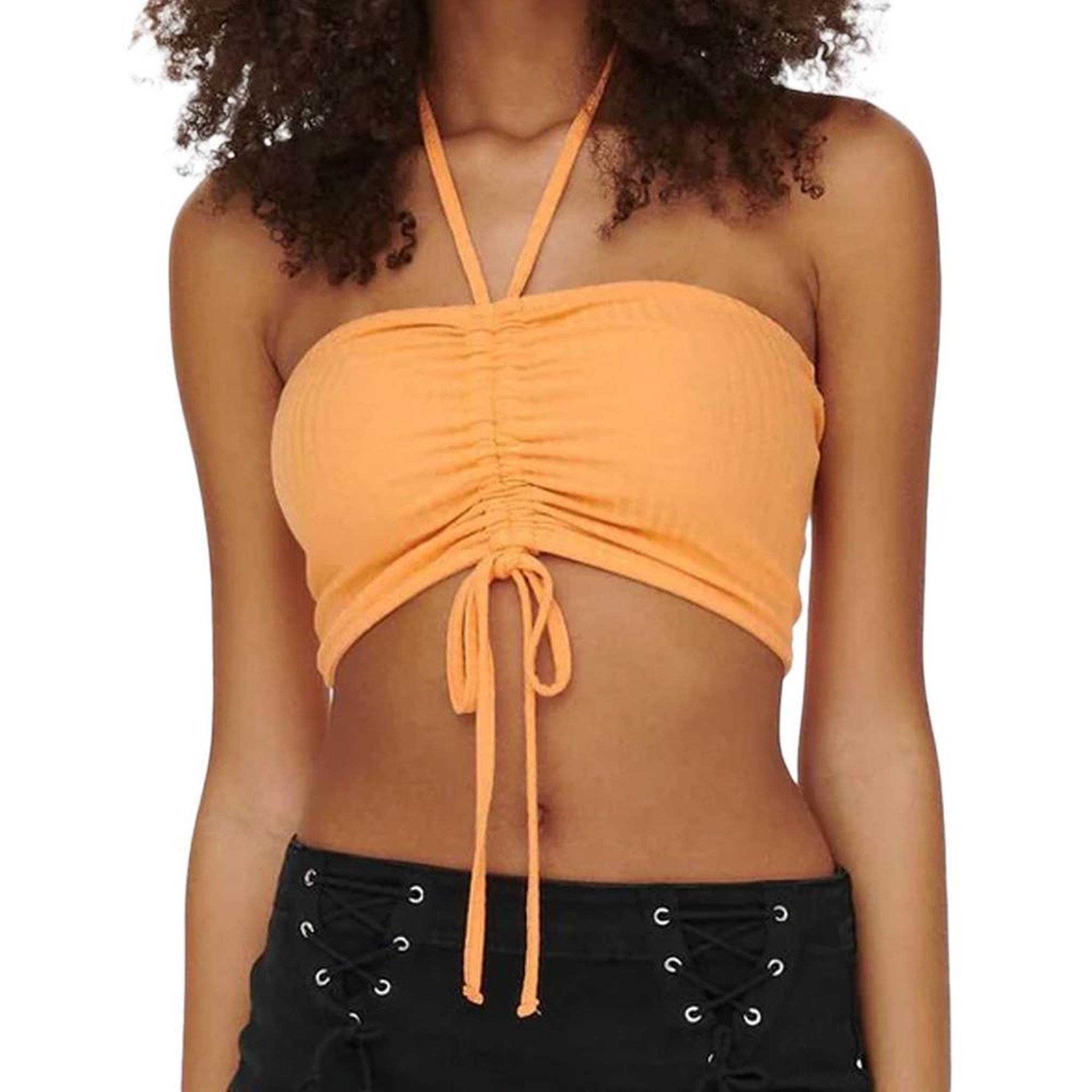 Voir la diapositive 1 : Only Top Orange Femme Only Lemma