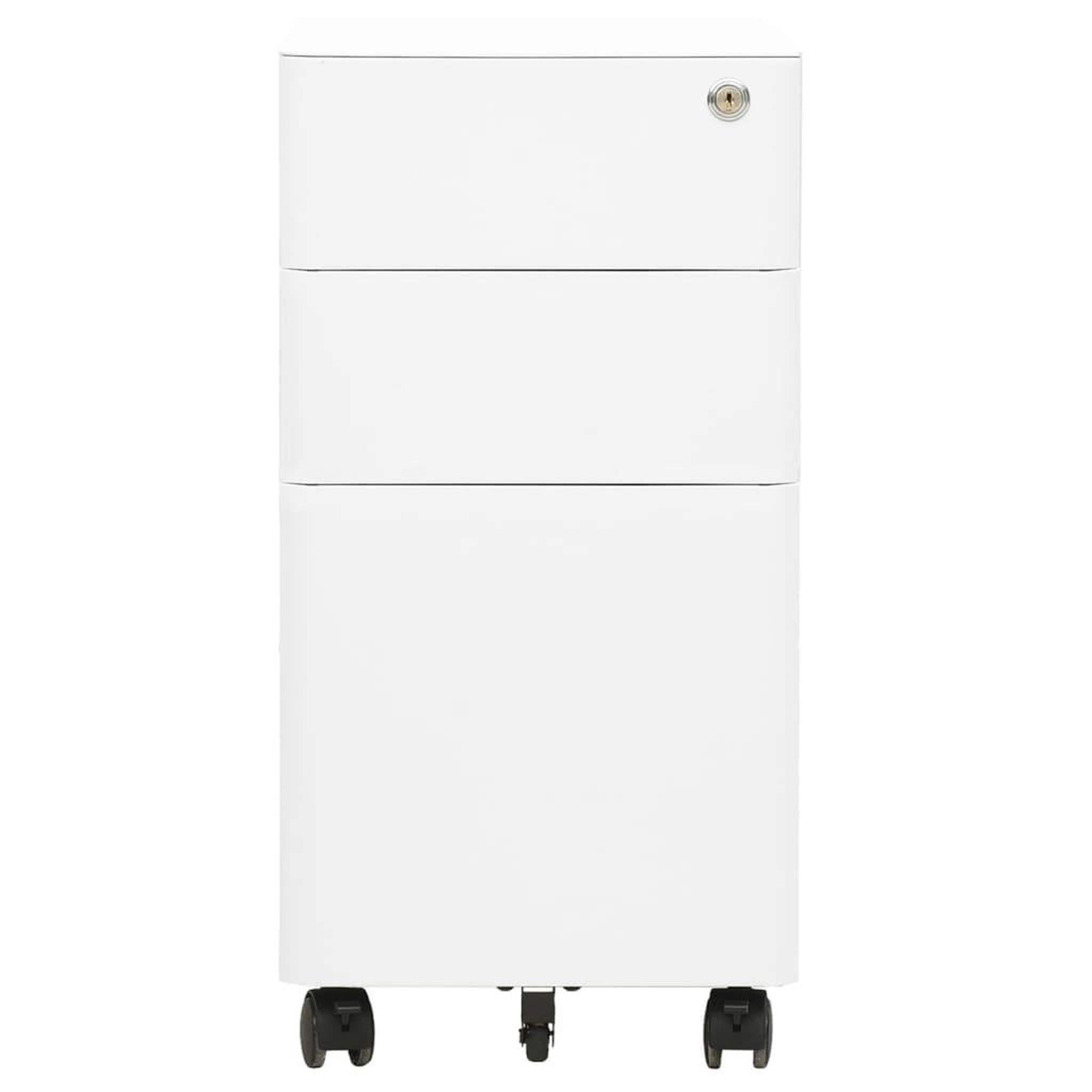 Voir la diapositive 2 : VIDAXL Classeur mobile Blanc 30x45x59 cm Acier