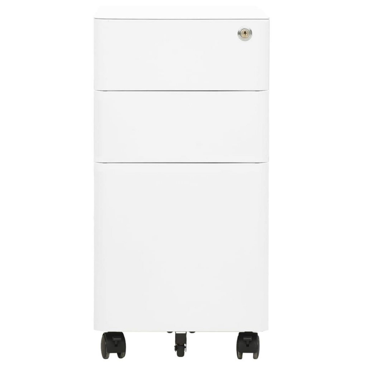 VIDAXL Classeur mobile Blanc 30x45x59 cm Acier
