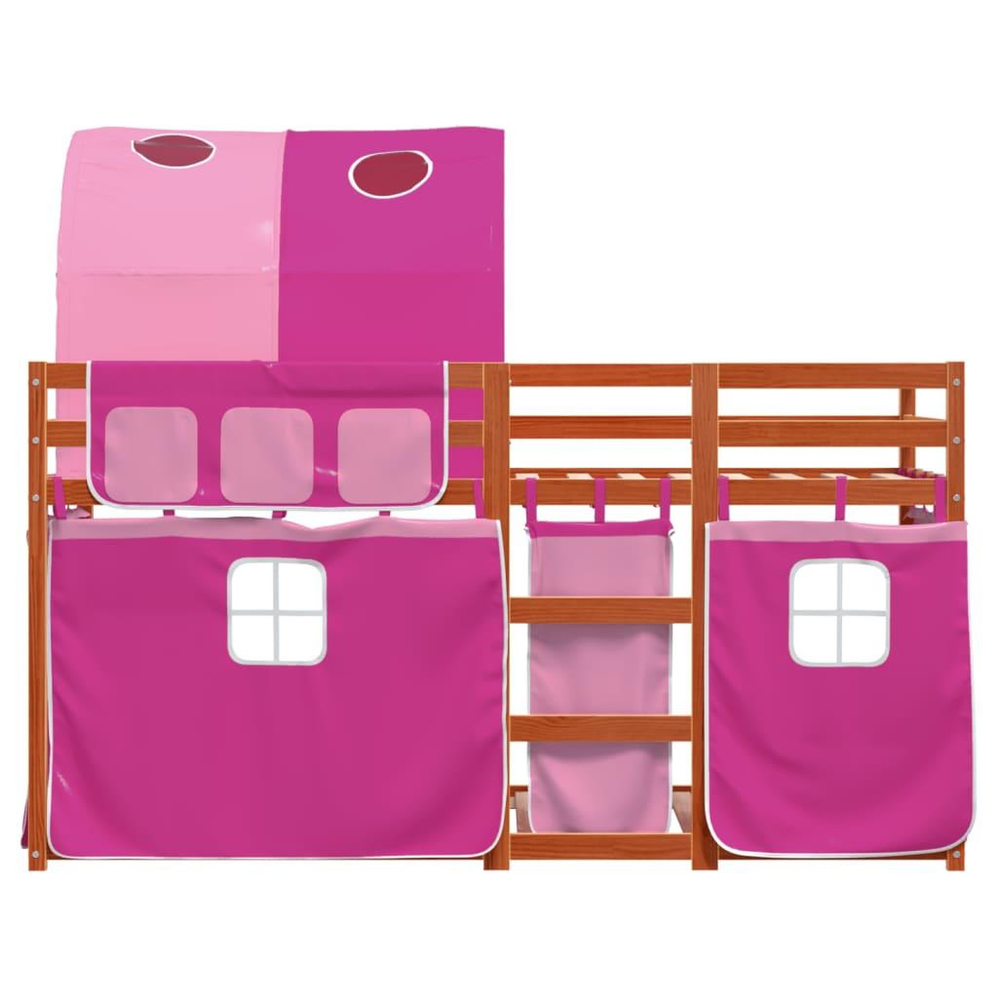 Voir la diapositive 5 : VIDAXL Lit superpose sans matelas rose 80x200 cm bois de pin massif