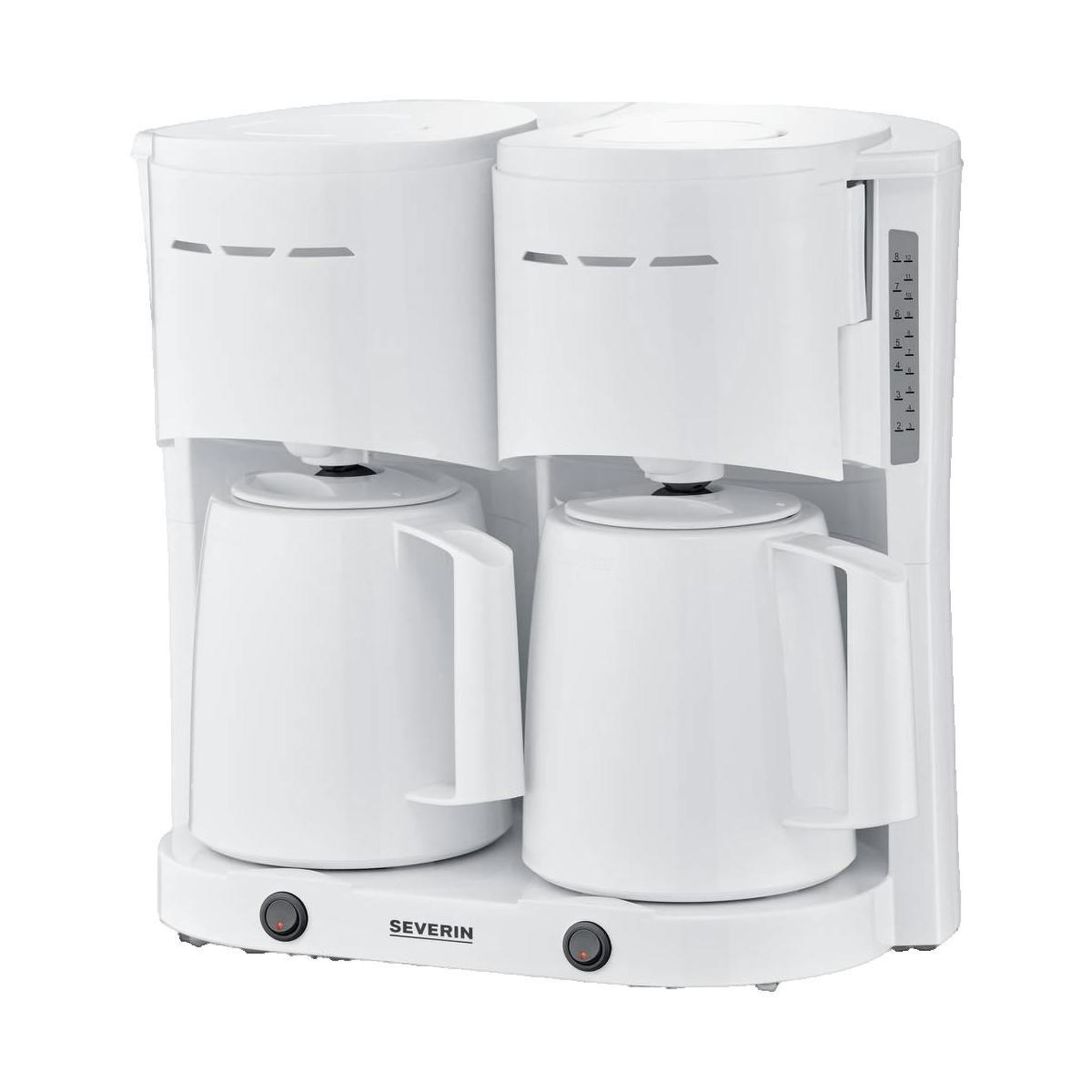 SEVERIN Cafetière Severin Dúo KA 9314 blanc double carafe