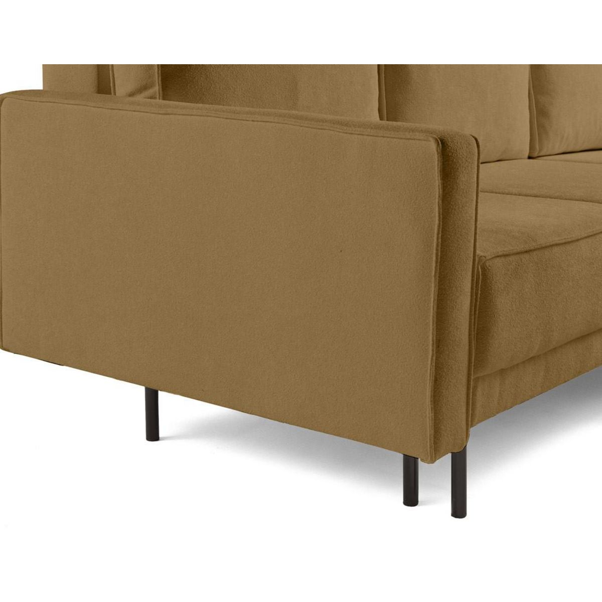 BEST MOBILIER Charlie - canapé d'angle réversible 4 places - convertible avec coffre - en tissu