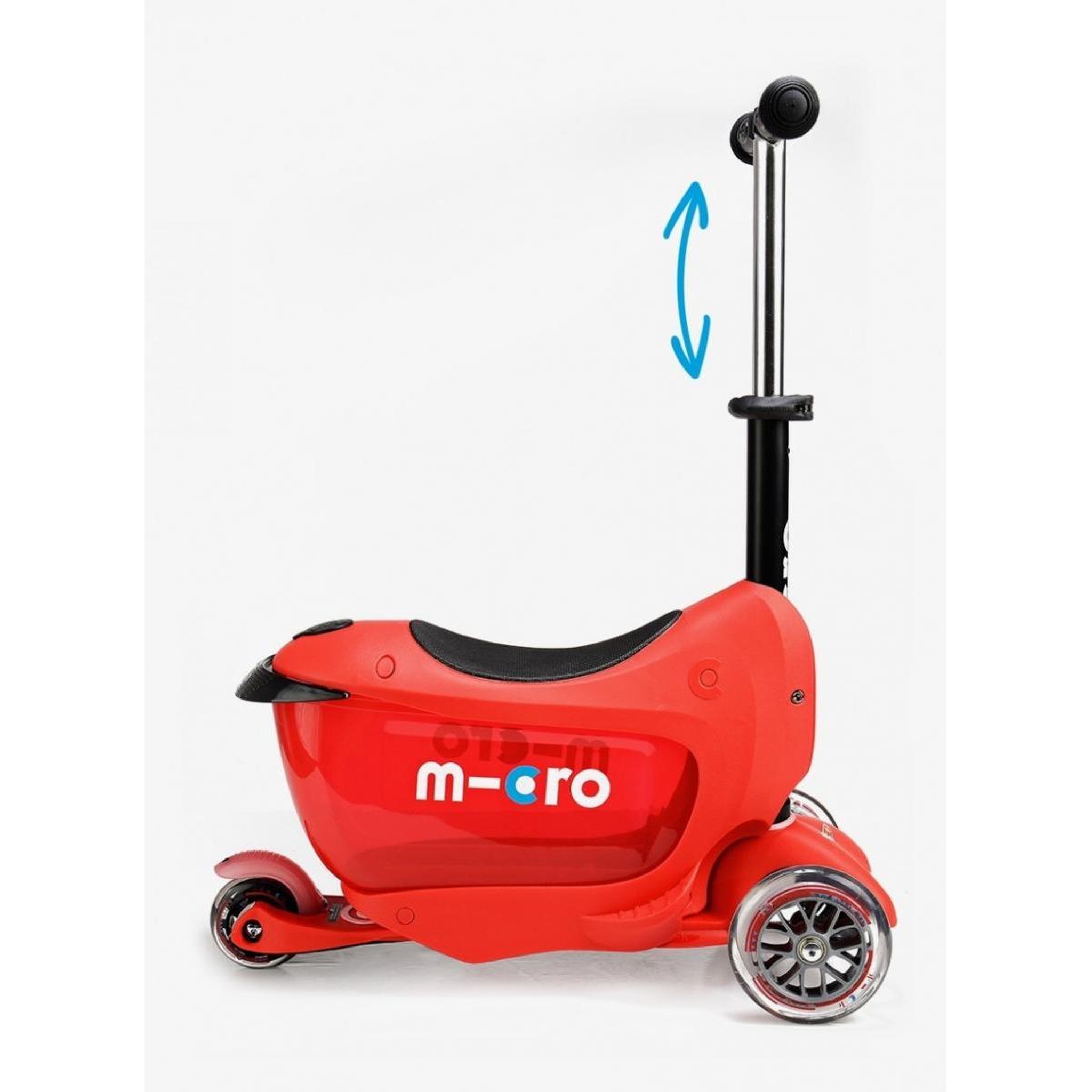 Voir la diapositive 5 : Micro Trottinette Mini2go Deluxe Plus Rouge
