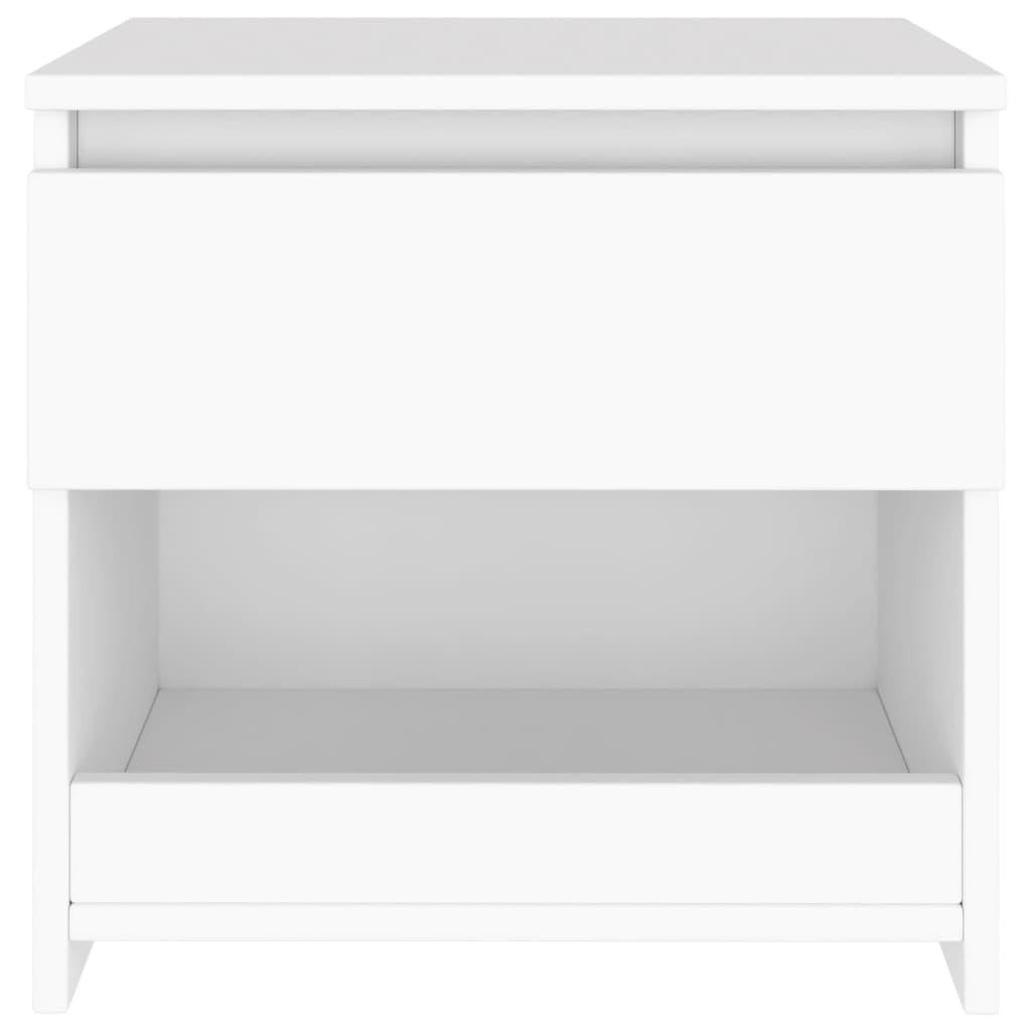 Voir la diapositive 5 : VIDAXL Tables de chevet 2 pcs Blanc 40x30x39 cm Agglomere