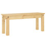 Voir la diapositive 2 : VIDAXL Banc a manger Panama 105x30x45 cm bois massif de pin