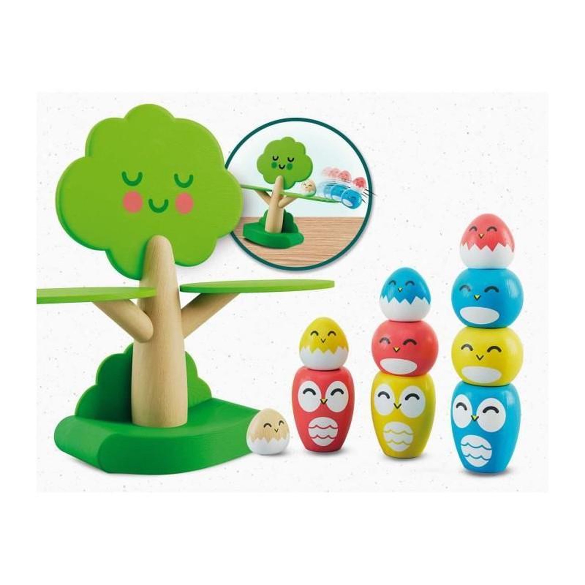 Voir la diapositive 2 : LISCIANI GIOCHI Jeu d'équilibre Lisciani Giochi arbre couleur naturelle