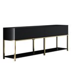 Habitat et Jardin Console en bois  Lord  - 150 x 30 x 80 cm - Noir Or