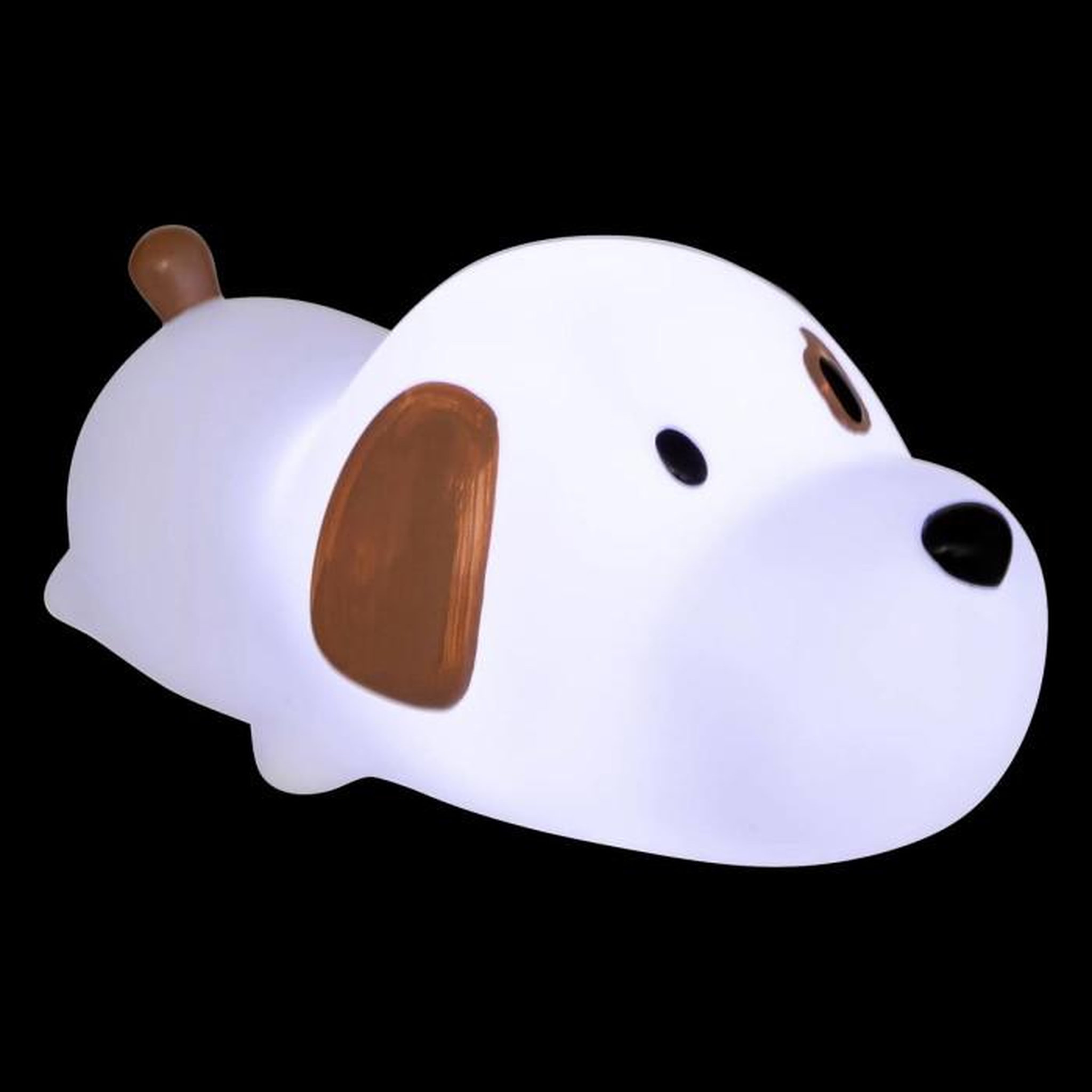 Voir la diapositive 3 : Atmosphera Kids Veilleuse Enfant Chien  Scott  15cm Blanc