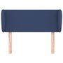 Voir la diapositive 3 : VIDAXL Tete de lit avec oreilles Bleu 83x23x78/88 cm Tissu