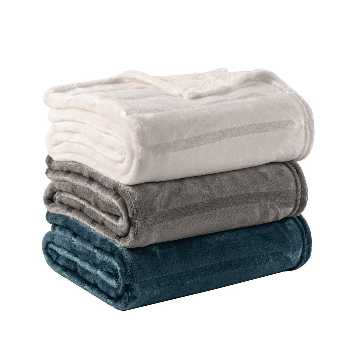 ACTUEL Plaid en flanelle à rayures