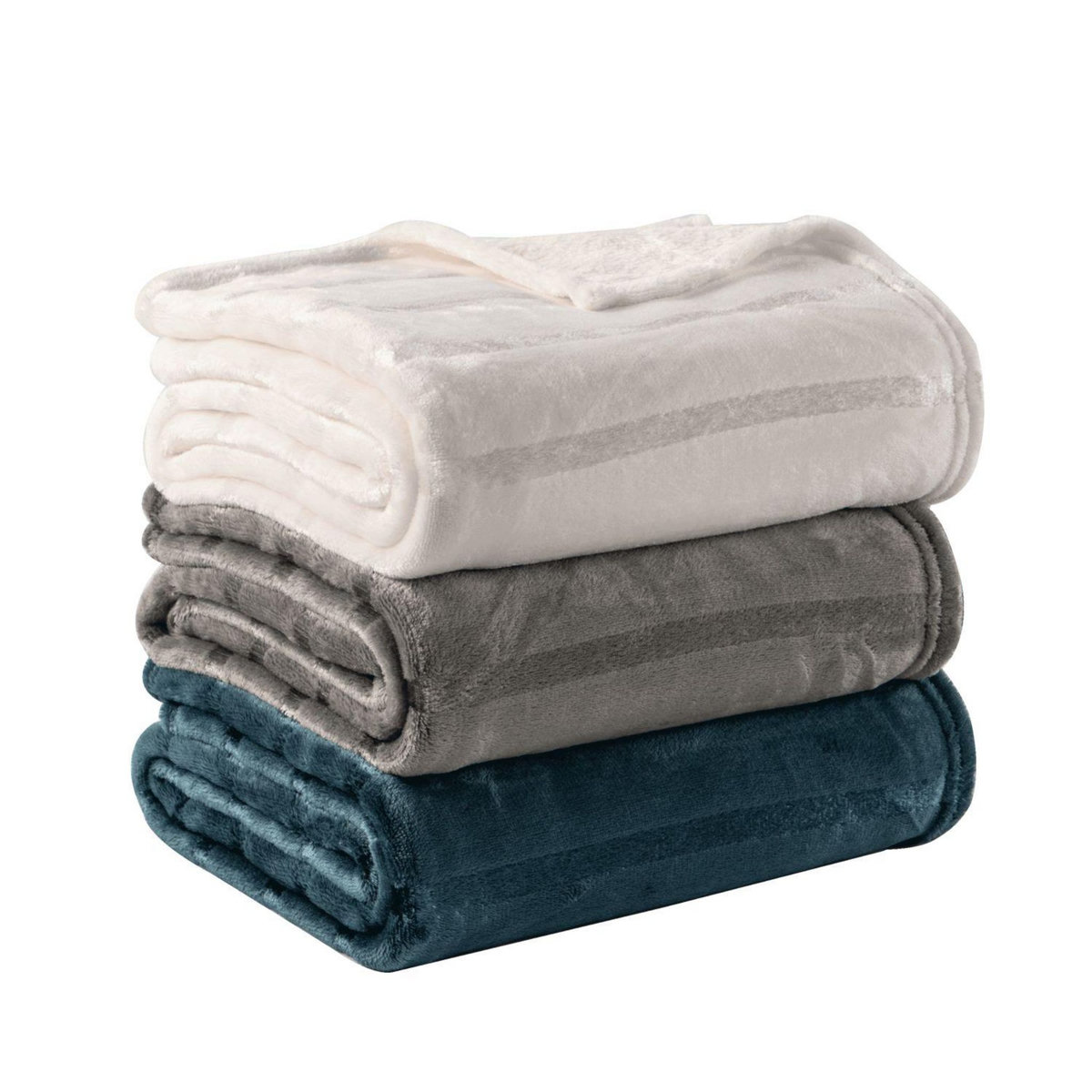 ACTUEL Plaid en flanelle à rayures