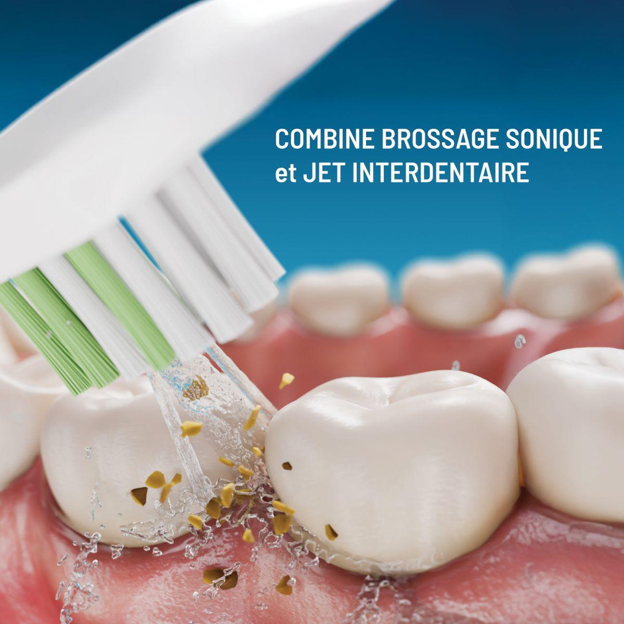 Voir la diapositive 2 : HAEPI Brosse à dents électrique Hi Julia White