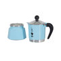 Voir la diapositive 2 : BIALETTI Cafetière Bialetti 8006363018654 aluminium léger bleu clair