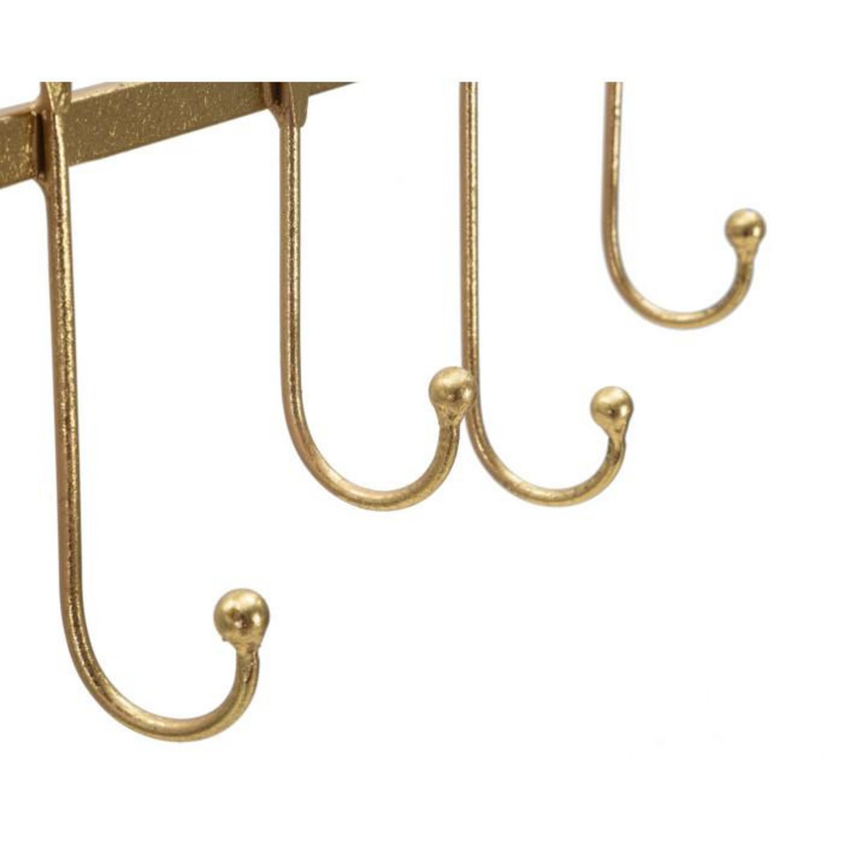 Paris Prix Patère Murale Design 5 Crochets  Leaves  49cm Or