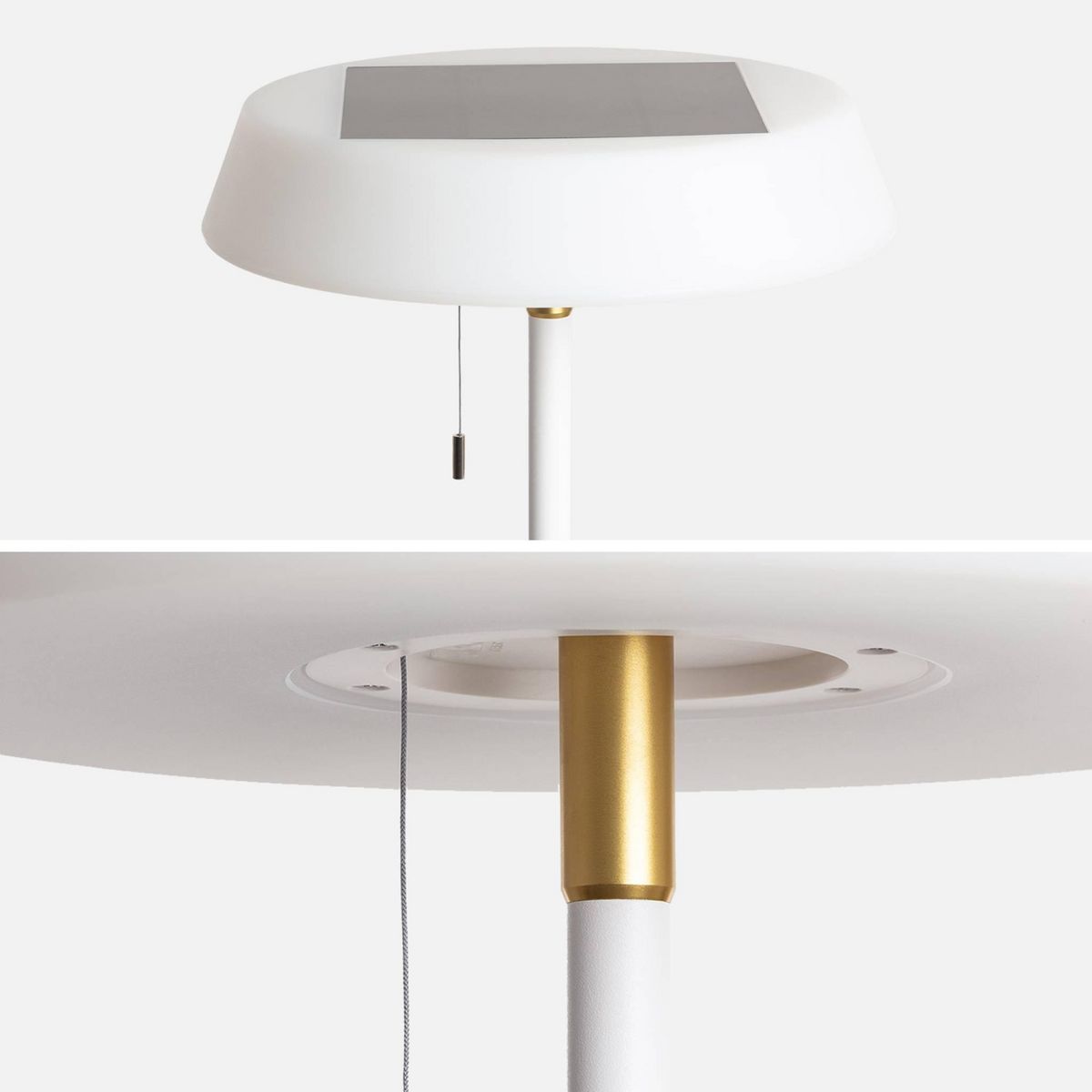 SWEEEK Lampadaire extérieur solaire LED H150cm Alex