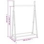 Voir la diapositive 6 : VIDAXL Porte-vetements 100x45x150 cm Bois de pin massif