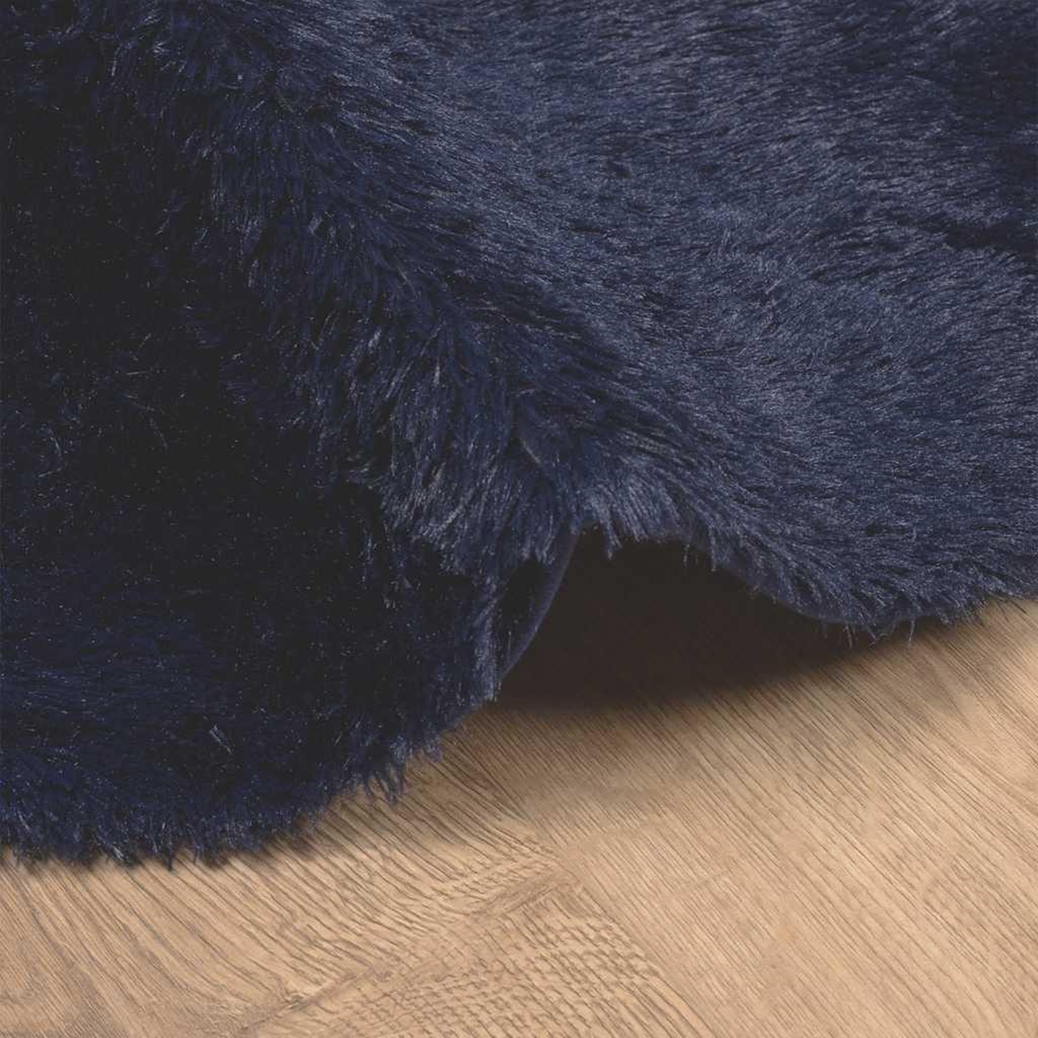 Voir la diapositive 5 : VIDAXL Tapis shaggy a poils longs NAVARRA bleu marine 240x240 cm
