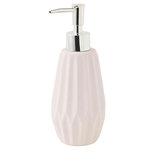GUY LEVASSEUR Distributeur de savon en céramique FACETTE. Coloris disponibles : Rose