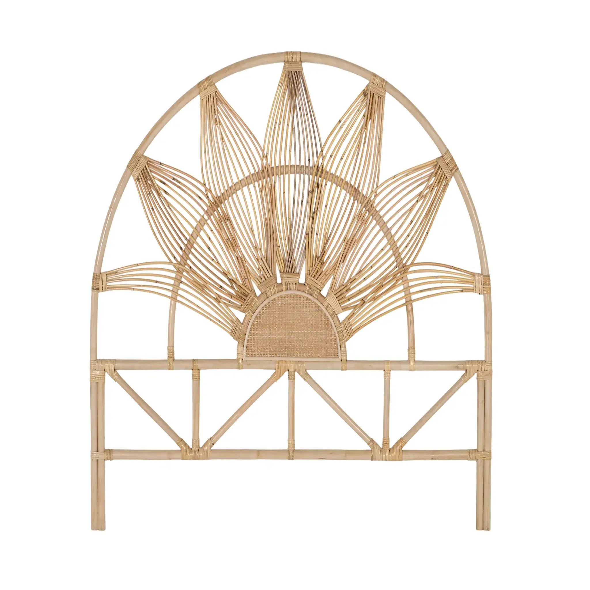 GINER Y COLOMER SL Tête de lit en rotin naturel 165 cm style bohème