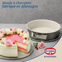 Voir la diapositive 2 : DR.OETKER Lot de 2 moules à gâteaux 28/28 cm en acier Dr oetker Back-trend
