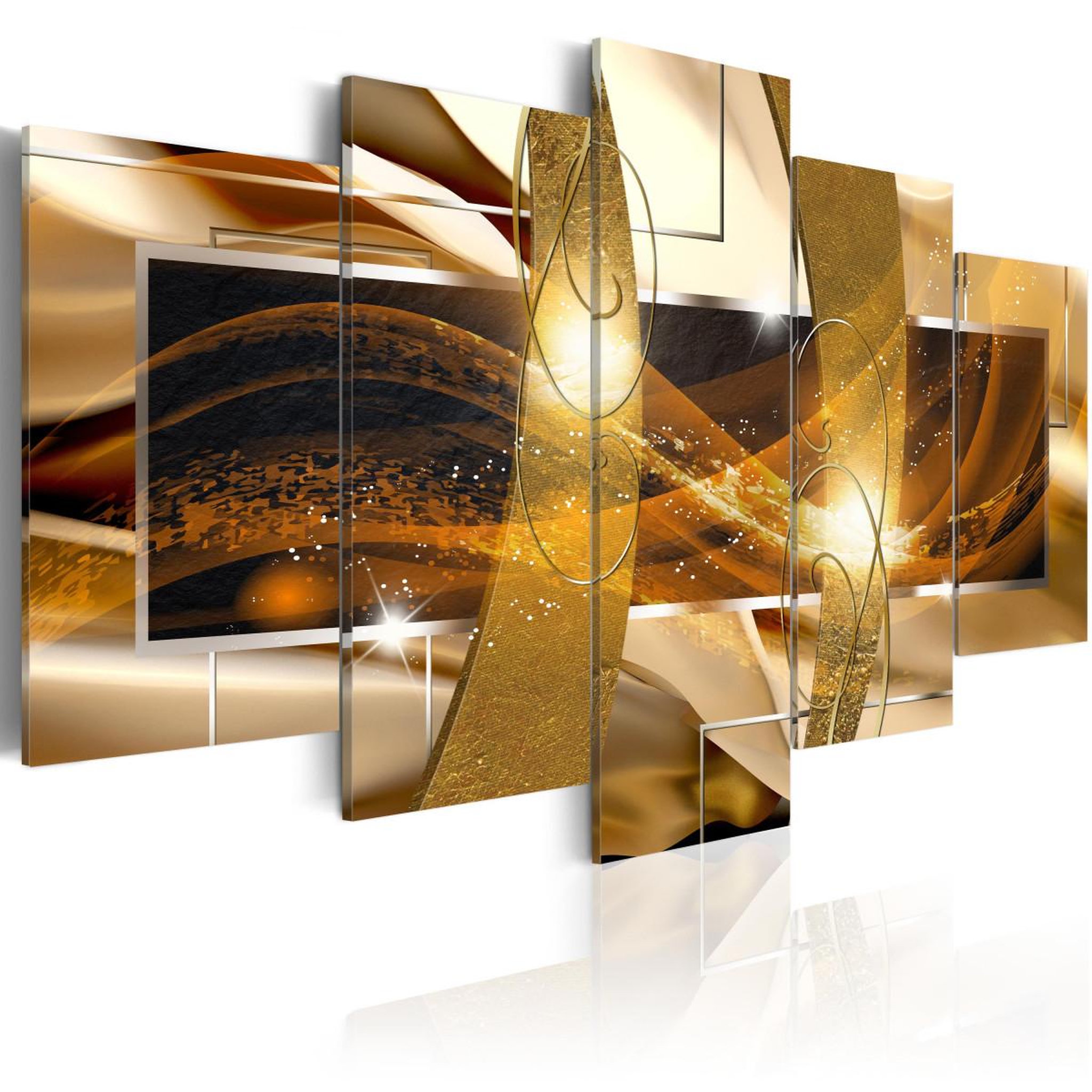 Paris Prix Tableau imprimé  golden lava. Coloris disponibles : Multicolore