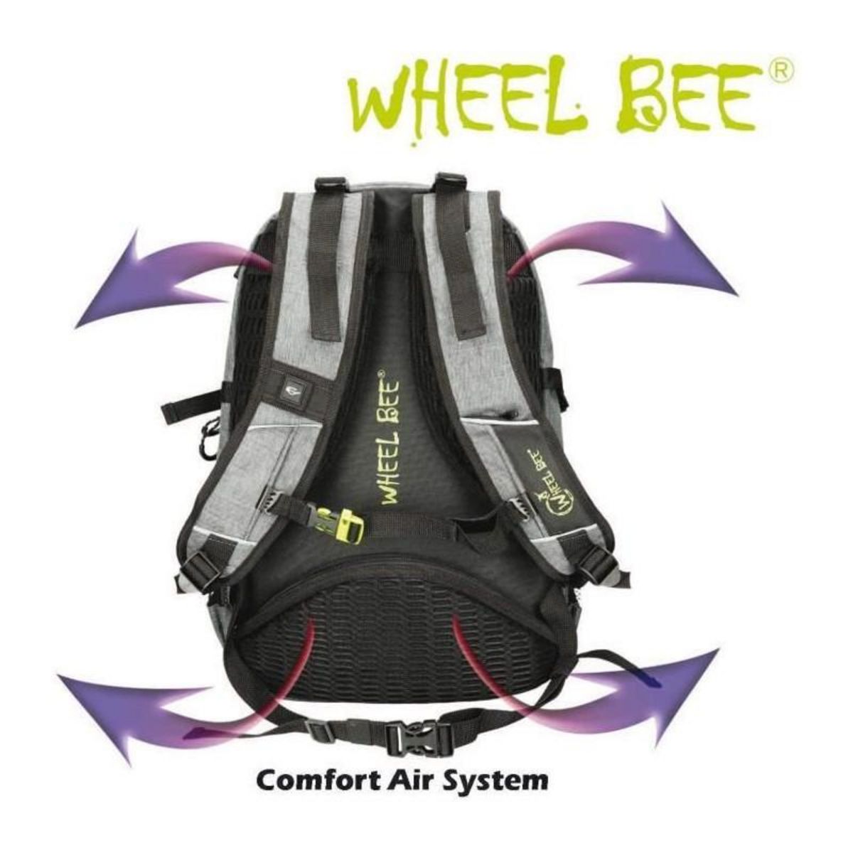 SCHILDKROT Wheel Bee Revolution Sac a Dos Enfants, 46 cm, 30 liters, Gris - 950022