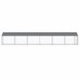 Voir la diapositive 4 : VIDAXL Cage pour chien avec toit et porte gris 12x2x2m acier galvanise