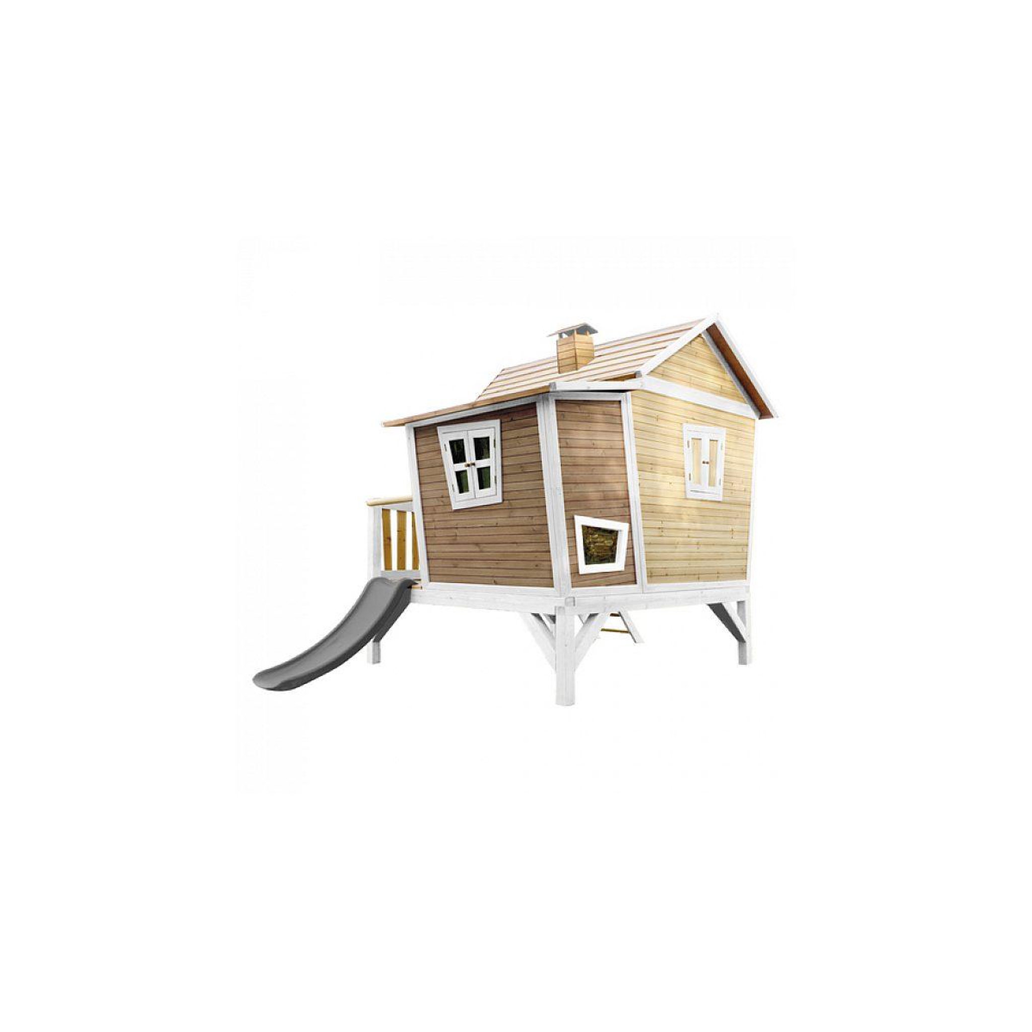 Voir la diapositive 5 : Axi House Axi crooked emma maisonnette marron blanc toboggan gris