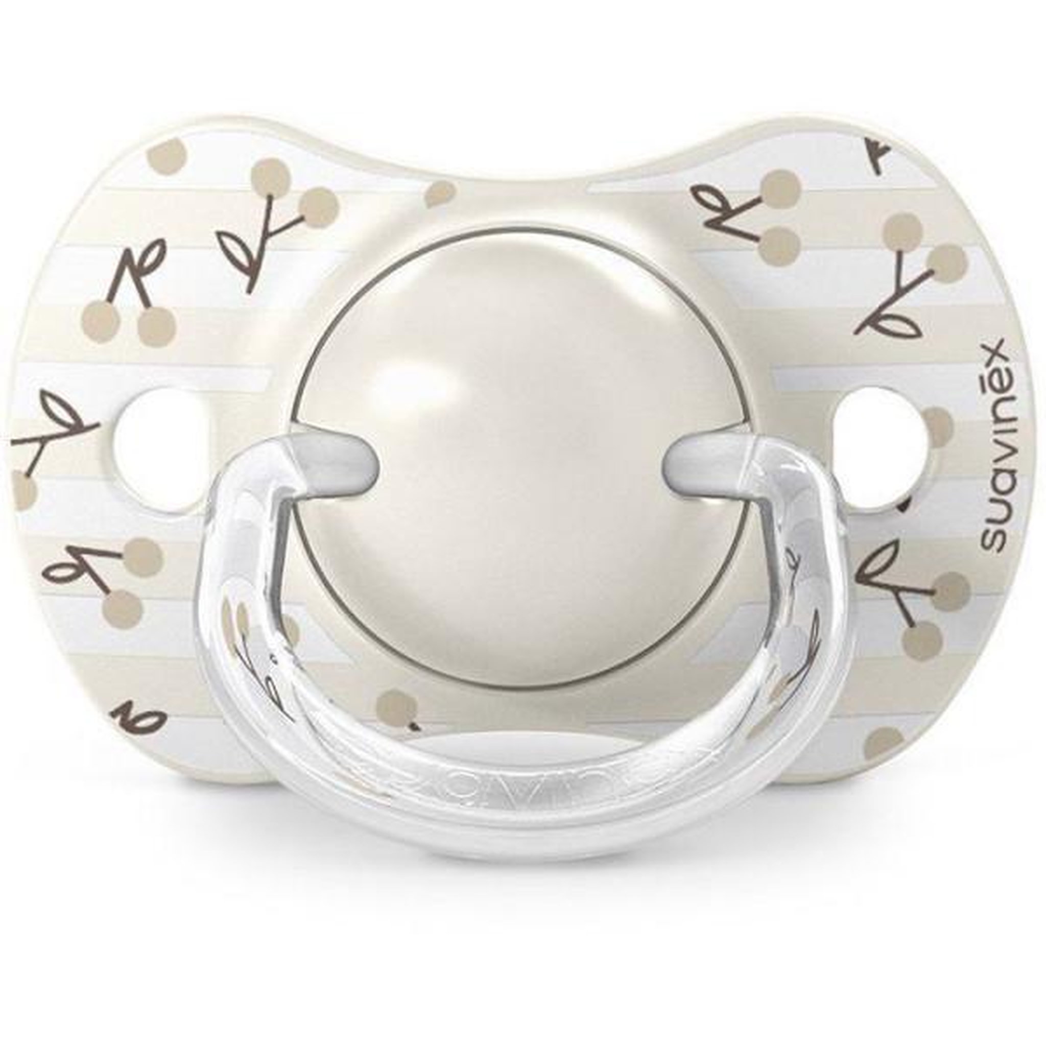 Voir la diapositive 2 : Suavinex Lot de 2 sucettes symétriques - SUAVINEX - Birdies - SX Pro - 0 a 6 mois - Beige