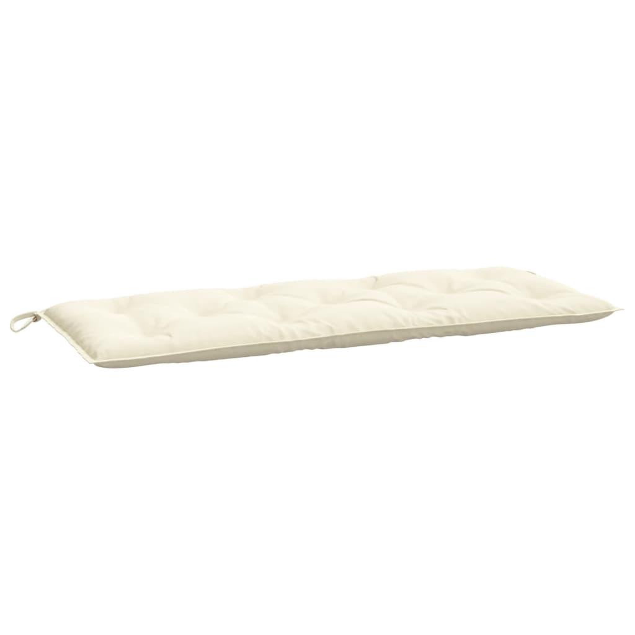 Voir la diapositive 4 : VIDAXL Coussins de banc de jardin lot de 2 blanc creme tissu Oxford
