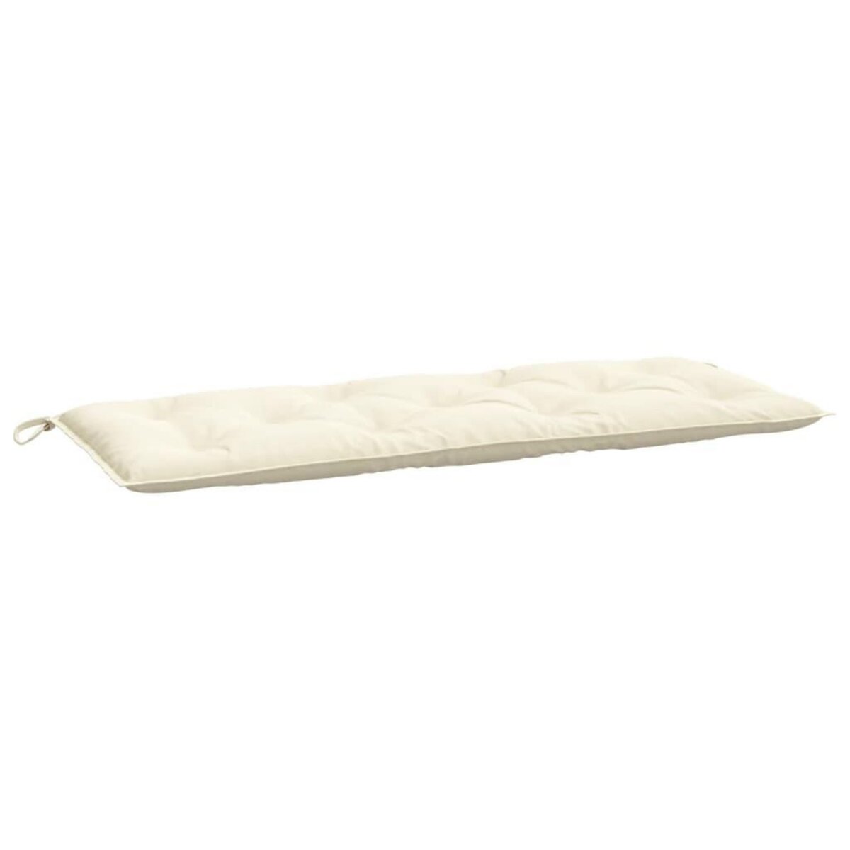 VIDAXL Coussins de banc de jardin lot de 2 blanc creme tissu Oxford