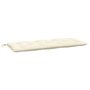 Voir la diapositive 4 : VIDAXL Coussins de banc de jardin lot de 2 blanc creme tissu Oxford