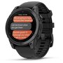 Voir la diapositive 4 : GARMIN Montre sport Fenix E 47mm Gris Acier bracelet noir