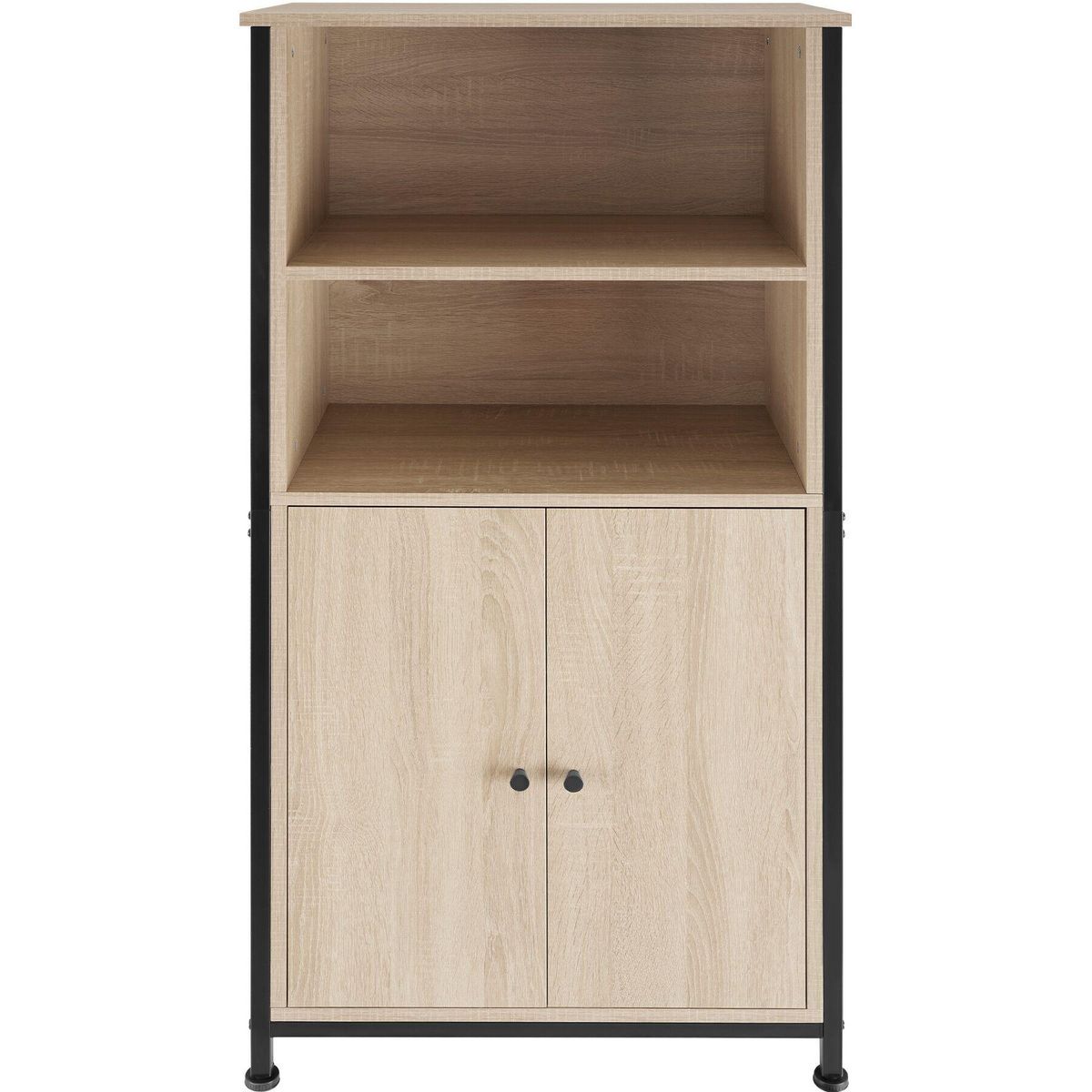 tectake Buffet style industriel Bois clair industriel, Chêne Sonoma